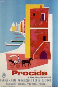 Tourist poster of Procida, 1950s