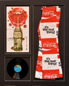 Andy Warhol Velvet Underground featuring Nico, LP con pantaloni Coca Cola 1970 autografati