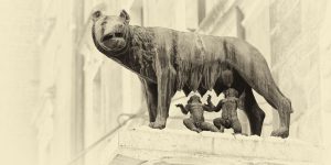 The Capitoline wolf, the symbol of Rome
