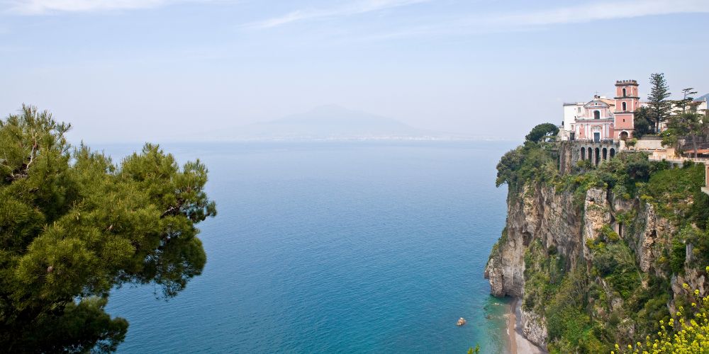 Former Cathedral of Santa Maria Annunziata overlooking the sea