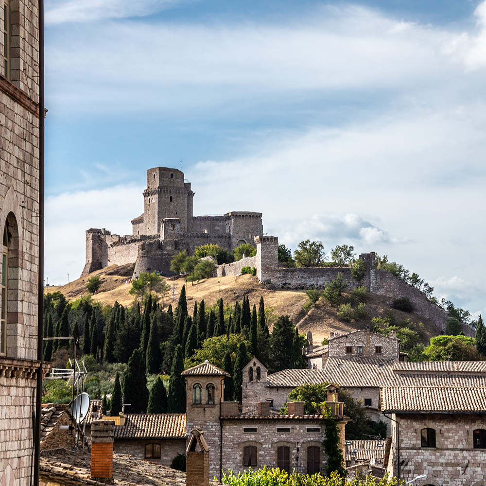 Vista del Castello di Perugia, Umbria