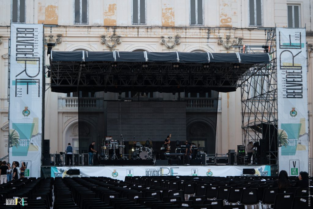 Il palco dell'evento "Un'Estate da BelvedeRe"