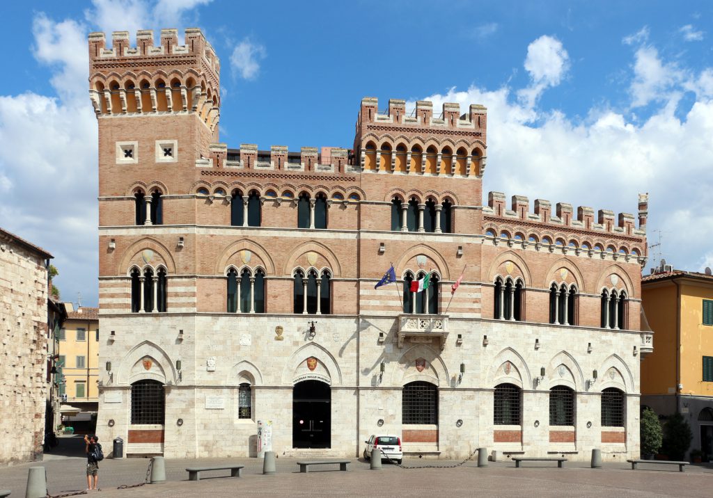 Veduta sul palazzo Aldobrandeschi