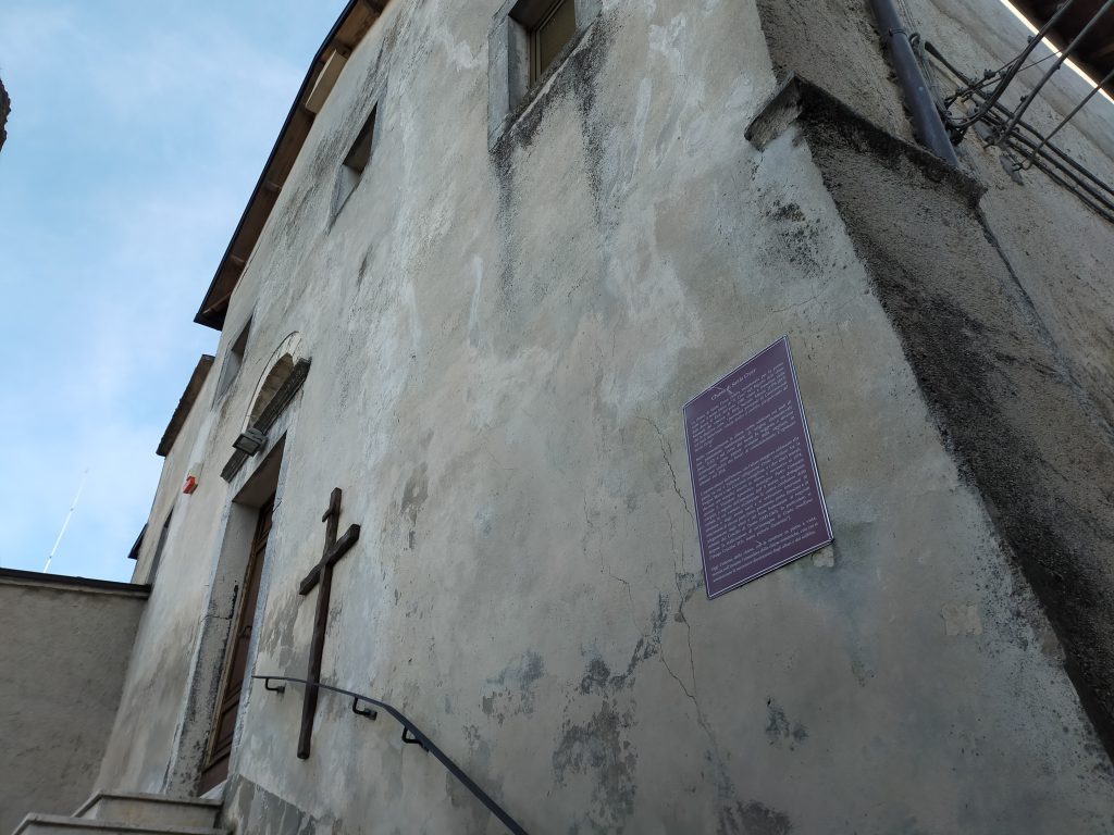 Veduta sulla chiesa di Santa Croce nel Lazio