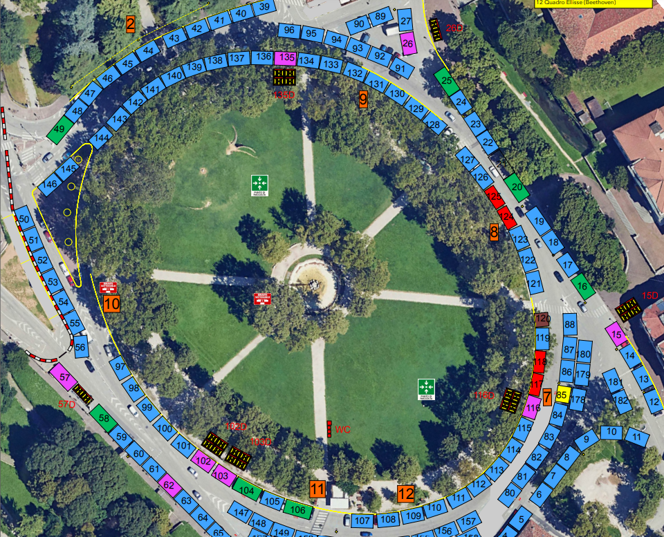 Mappa della fiera a udine 