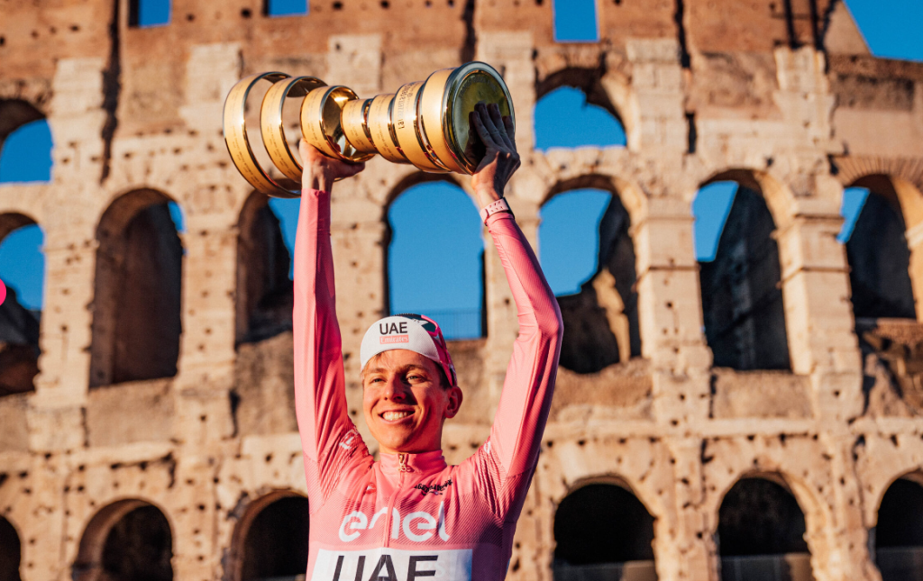 Il vincitore dell'edizione del 2024 del Giro d'Italia