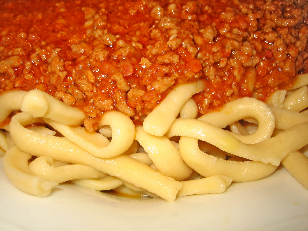 Troccoli al ragù