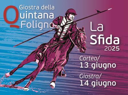La locandina ufficiale della Giostra della Quintana